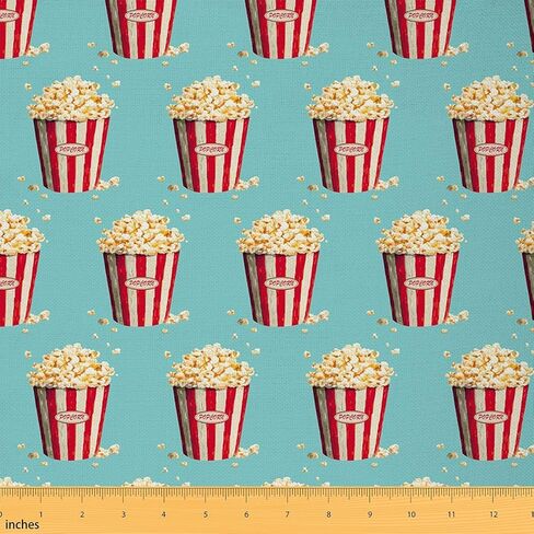 قماش مطبوع سينمائي مرسومة يدويًا من The Yard، نسيج تنجيد فيلم عتيق، بكرة فيلم ديكور داخلي لمشاريع الخياطة اليدوية، فيلم فني بالخط الأبيض، 1 ياردة من الفلانيل الناعم in Kuwait