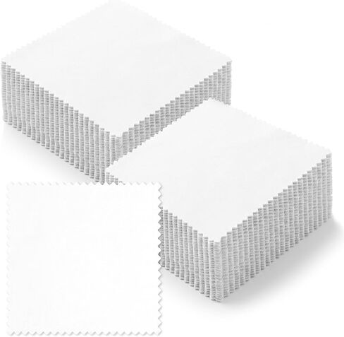 120 Pack 5" Precut Cotton Fabric Squares, Solid White Charm Pack for Quilting, Sewing, Patchwork & DIY Crafts, Soft Cotton Quilt Fabric Squares in Saudi Arabia