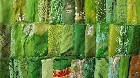 Sari Silk Fabric Lot Vintage Sari Fabric Material Remnant 8" * 8"Squares Henna Craft Easter Scrapbook Art Doll Junk Journal (15 Pcs) in Saudi Arabia