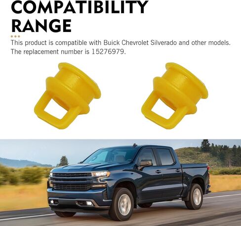 2 PCS Automatic Transmission Shift Linkage Cable Bushing Repair Kit, 0.31" Inner Diameter Rubber Sleeve, Replace OEM 15276979, Compatible with Chevy Silverado 1500 2500 3500 GMC in Kuwait