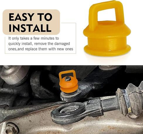 2 PCS Automatic Transmission Shift Linkage Cable Bushing Repair Kit, 0.31" Inner Diameter Rubber Sleeve, Replace OEM 15276979, Compatible with Chevy Silverado 1500 2500 3500 GMC in Kuwait