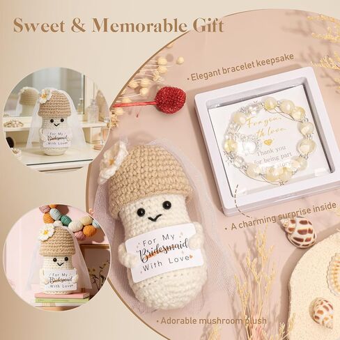 Maid of Honor Gift Box Set, Bridesmaid Proposal Gifts with Bow Tote Bag, Jewelry Box, Bracelet, Bridal Party Gift for Maid of Honor with Scrunchie, Hair Clips, Will You Be My Bridesmaid in Saudi Arabia
