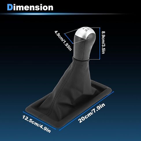 5 Speed Manual Transmission 5MT Gear Shift Shifter Knob for Ford for Mustang Base GT 2005 2006 2007 2008 2009 with Shifter Dust Boot No.8R3Z7277AA/5R3Z7213BAA in Saudi Arabia