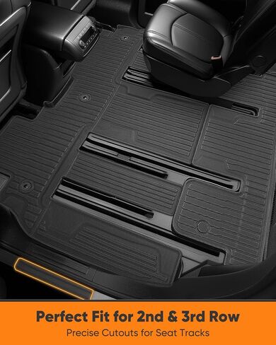سجادات أرضية لسيارة Chevy Traverse 2009-2017، حماية كاملة لبطانات شحن السيارة شديدة التحمل، ملحقات داخلية للسيارات مضادة للانزلاق ومقاومة للماء 2010 2011 2012 2013 2014 2015 2016 in Kuwait