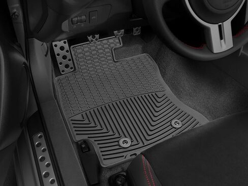 سجادات أرضية WeatherTech مناسبة لجميع الأحوال الجوية لسيارة Toyota 86، FR-S، BRZ - الصف الأول (W375)، أسود in Kuwait