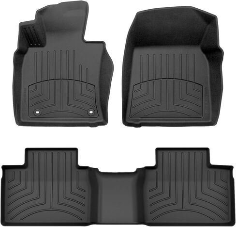 WeatherTech FloorLiner HP Custom Fit Floor Mats for Toyota Camry 1st & 2nd Row (441230-1-4IM), Black in Saudi Arabia