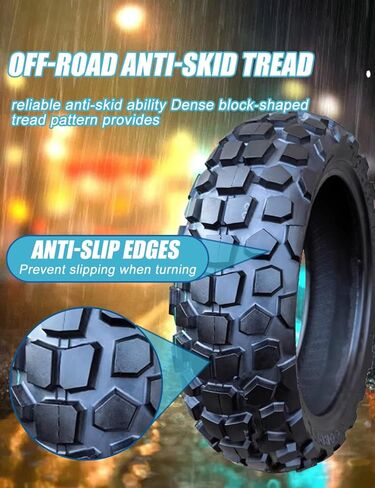 120/70-12 Tire for Scooter/Moped Front Rear for Daily Commuting on Various Roads 4 P.R 225 kPa MAX Load 430 LBS 59J 120/70/12 Tubeless Anti-Slip Tyre, Wear-Resistant Knobby Tire in Saudi Arabia