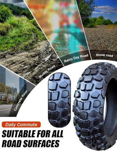 120/70-12 Tire for Scooter/Moped Front Rear for Daily Commuting on Various Roads 4 P.R 225 kPa MAX Load 430 LBS 59J 120/70/12 Tubeless Anti-Slip Tyre, Wear-Resistant Knobby Tire in Saudi Arabia