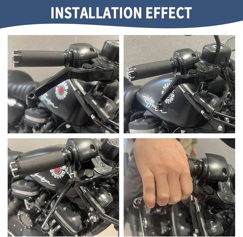 عتلات الفرامل للدراجة النارية مقبض قابل للتعديل مناسب لدراجة Harley 2021-في وقت لاحق للتجول في طريق King Electra Glide Road Glide Street Glide Trike (قصير، أسود) in Kuwait