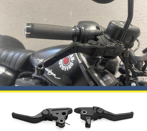 عتلات الفرامل للدراجة النارية مقبض قابل للتعديل مناسب لدراجة Harley 2021-في وقت لاحق للتجول في طريق King Electra Glide Road Glide Street Glide Trike (قصير، أسود) in Kuwait