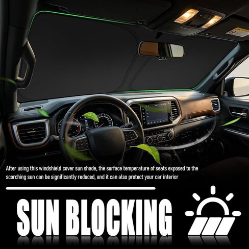 Car Windshield Sun Shade Compatible with Toyota 2019-2025 RAV4,Foldable Sun Shade for Car Windshield for Interior Protection and Sunblocking,Oxford Cloth Cars Suns Shades with Storage Bag in Saudi Arabia