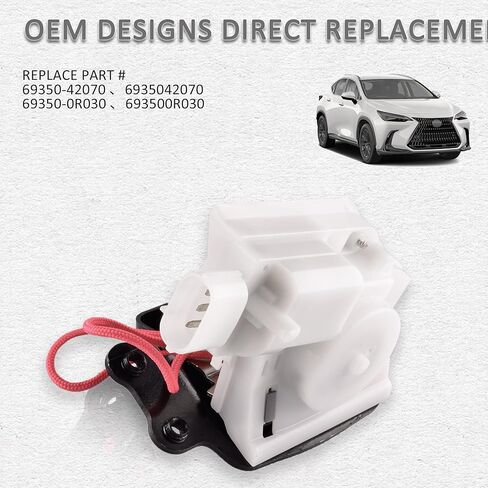 مشغل مزلاج صندوق الباب الخلفي متوافق مع Toyota RAV4/Corolla Cross، Lexus NX250/NX350/NX350h/NX450h+ يستبدل 69350-42070 69350-0R030 6935042070 693500R030 in Kuwait