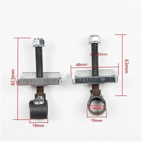 1 Pair Compatible Chain Wheel Axle Tensioner Adjusters Compatible with 110cc 125cc 140cc 150cc Quad Trail Pit Dirt Bike Motorcycle 14mm in Saudi Arabia