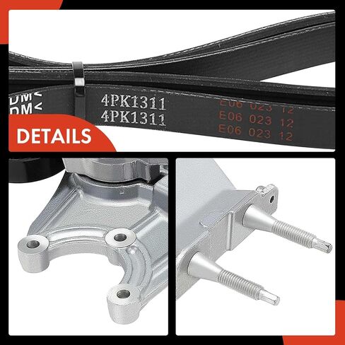 A-Premium Engine Serpentine Belt Drive Kit Compatible with Chrysler, Dodge & Plymouth Cars - Neon 2000-2002, Neon 2000-2005, SX 2.0 2003-2005, Neon 2000-2001 - 2.0L in Kuwait