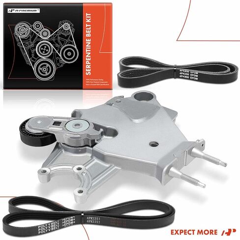 A-Premium Engine Serpentine Belt Drive Kit Compatible with Chrysler, Dodge & Plymouth Cars - Neon 2000-2002, Neon 2000-2005, SX 2.0 2003-2005, Neon 2000-2001 - 2.0L in Kuwait
