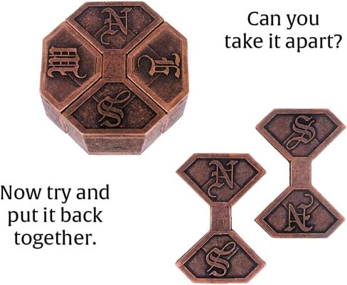 BePuzzled | News Hanayama Metal Brainteaser Puzzle Mensa Rated Level 6, for Ages 12 and Up in Kuwait