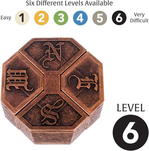 BePuzzled | News Hanayama Metal Brainteaser Puzzle Mensa Rated Level 6, for Ages 12 and Up in Kuwait