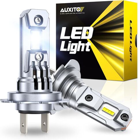 AUXITO H7 LED Bulb, H7 Light Bulbs, 80000LM, 99% Vehicle Fit, Cooling Fan, Plug N Play, 3MIN Installation, 20Year+ Lifespan in Kuwait
