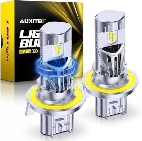 AUXITO H7 LED Bulb, H7 Light Bulbs, 80000LM, 99% Vehicle Fit, Cooling Fan, Plug N Play, 3MIN Installation, 20Year+ Lifespan in Kuwait