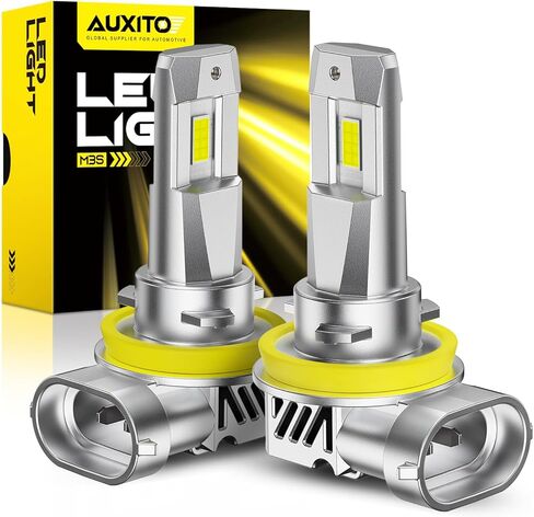 AUXITO H7 LED Bulb, H7 Light Bulbs, 80000LM, 99% Vehicle Fit, Cooling Fan, Plug N Play, 3MIN Installation, 20Year+ Lifespan in Kuwait