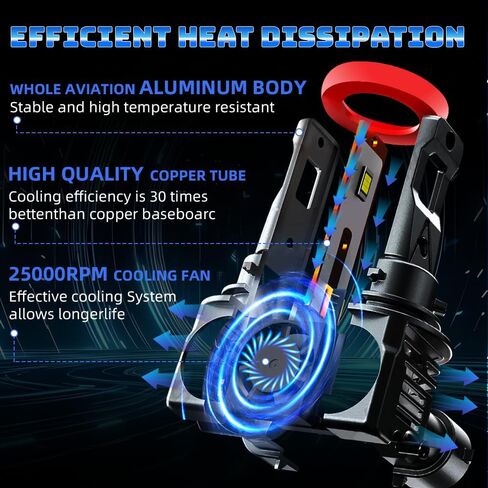 For Nissan Rogue 2015 2016 2017 2018 2019 2020,2022 Hi-Lo Beam Light Bulbs,6000K White,800% Brighter Lightness,Plug and Play,60,000+ Hours Lifespan(Pack of 4) in Saudi Arabia