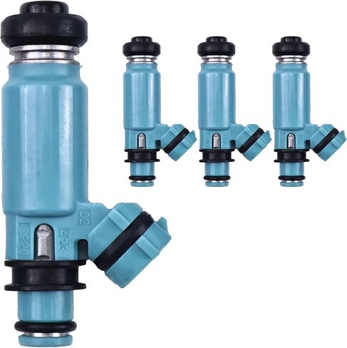 4 قطعة 195500-3920 حاقن الوقود فوهة رذاذ الوقود متوافق مع سوبارو امبريزا WRX 2.0L I4 2002-2005 16611-AA521 FJ857 in Kuwait