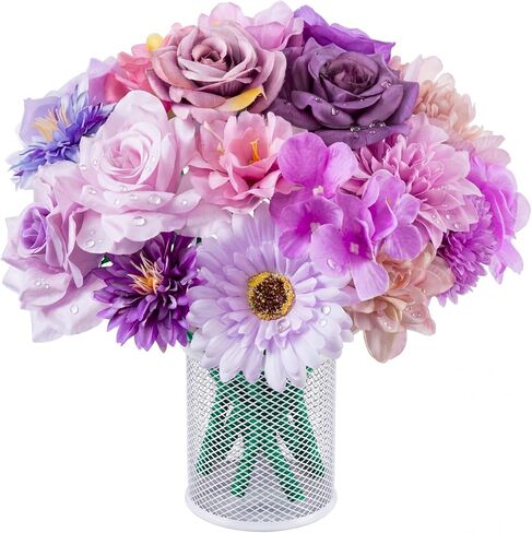 20 Pcs Flower Pens - Artificial Floral Ballpoint Pen Set Black Ink Writing Pen for Teacher Back to School Party Supplies Wedding Mothers Day Christmas Party Favors & Home Decor(Pink) in Kuwait
