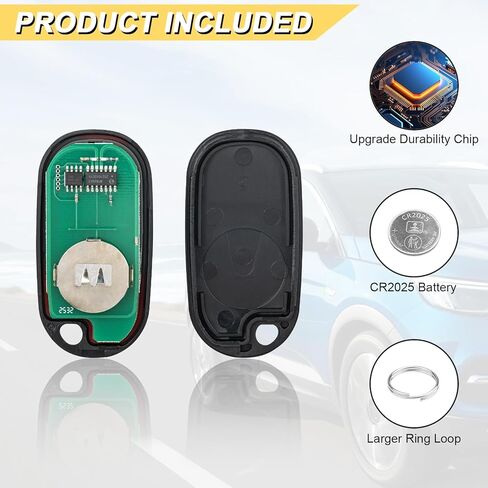 Vurkcy Key Fob Replacement for 2004-2011 Honda Element/ 02-04 CRV/ 02-05 Civic(SI Trim ONLY) Car Keyless Entry Remote Control, OUCG8D344HA OUCG8D-344H-A, 3 Buttons in Kuwait