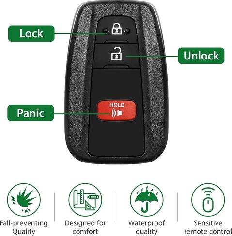 بديل لـ 2016 2017 2018 2019 2020 2021 القرب الذكي Toyota Prius GNE 231451-0351 لوحة مفتاح فوب HYQ14FBC 315MHz 3 أزرار in Kuwait