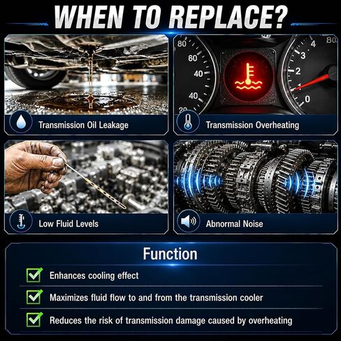 Transmission Fluid Thermal Bypass Valve Compatible with 2014-2018 GM 6L80 Trans Escalade GMC Yukon 5.3L 6.2L 4.3L Fit for Chevrolet Silverado 1500 2014 2015 2016 2017 2018 Replace OE# 125068000 in Saudi Arabia