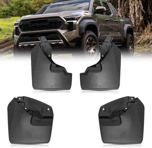 4PCS Mud Flaps Compatible with 2024 2025 Toyota Tacoma TRD Pro or Trailhunter Mudguard Kit Mud Guards Splash Guards PK389-35R00-P1 in Saudi Arabia