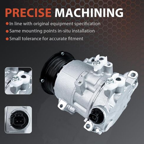 Air Conditioning Compressor with Clutch for 2006 2007 2008 2009 T-oyota Camry 2.4L RAV4 CO 11178JC 8831006240 8831042270 in Saudi Arabia