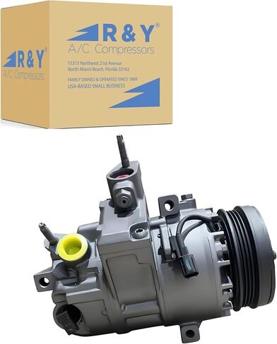 RYC Automotive Air Conditioning Compressor AD-622-01 (Fits Ford Transit-150 3.5L 2020-2024; Fits Ford Transit-250 3.5L 2020-2024; Fits Ford Transit 350 and Fits Ford Transit 350-HD 3.5L 20-24) in Kuwait