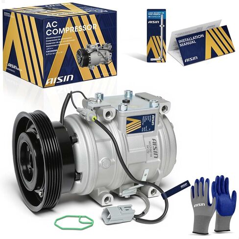 ضاغط مكيف هواء AISIN AFTERMARKET ACCT-00116 - متوافق مع Toyota Camry 1986-2001 2.0L 2.2L، Celica 1988-1991 & 1993-1999 2.0L 2.2L، Solara 1999-2001 2.2L in Kuwait