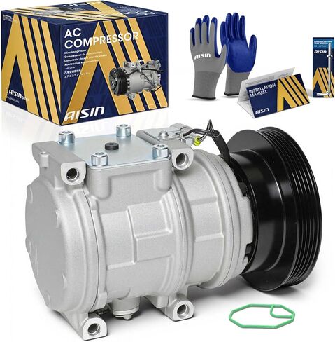ضاغط مكيف هواء AISIN AFTERMARKET ACCT-00116 - متوافق مع Toyota Camry 1986-2001 2.0L 2.2L، Celica 1988-1991 & 1993-1999 2.0L 2.2L، Solara 1999-2001 2.2L in Kuwait