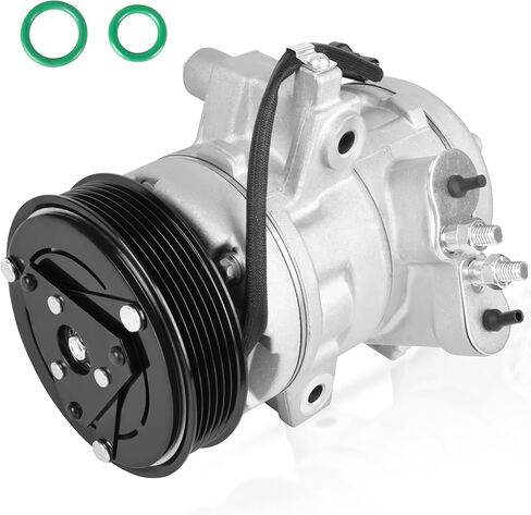 HYR New Air Conditioner AC Compressor with Clutch Compatible with Ford Focus 2.0L 2008-2011, Transit Connect 2.0L 2010-2013, Replace# CO 11297C, 98488, 8S4Z19703BA in Saudi Arabia