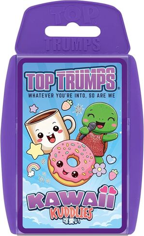 لعبة بطاقات Top Trumps Kawaii Kuddlies - ألعاب تعليمية عائلية للأطفال والكبار لأكثر من لاعبين - ألعاب حرب للأطفال للعائلات المكونة من 6 أطفال زائد in Kuwait