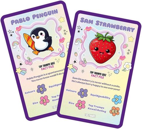 لعبة بطاقات Top Trumps Kawaii Kuddlies - ألعاب تعليمية عائلية للأطفال والكبار لأكثر من لاعبين - ألعاب حرب للأطفال للعائلات المكونة من 6 أطفال زائد in Kuwait