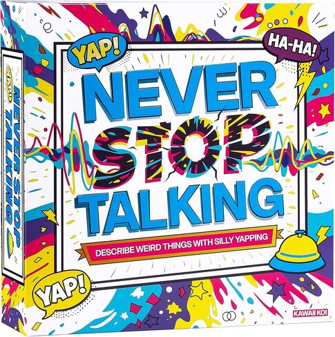 KAWAII KOI Never Stop Talking Word Guessing Card Game, Fast-Paced Party Card Set with Bell and Timer, Fun Team Activity for Family Night, Adults and Teens, Ages 14 Plus, 4 to 10 Players in Saudi Arabia