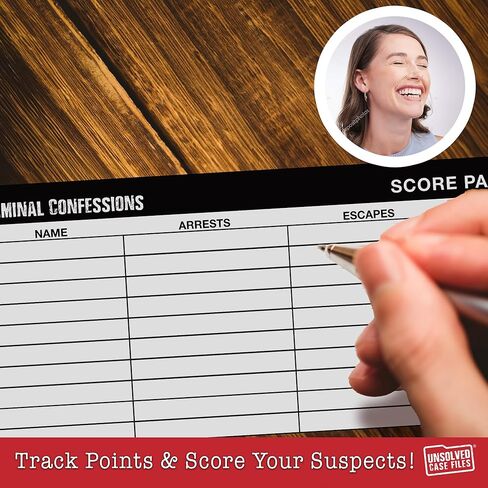CRIMINAL CONFESSIONS Party Game - The Adult Card Game Where You Interrogate Friends to Uncover Surprising Stories of Petty Crime. Fun for Parties or Game Night - From the Makers of Unsolved Case Files in Saudi Arabia