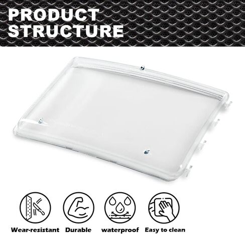 غطاء عدسة المصابيح الأمامية CNNELL متوافق مع Dodge RAM 1500 2500 3500 1994-2002 عدسة شفافة 55076749AD 55076748AD 55076749AO 55076748AO in Kuwait