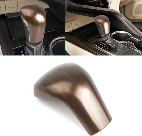 x xotic tech غطاء غطاء مقبض ناقل الحركة، حبيبات خشبية، متوافق مع Toyota Camry 2018-2026، Corolla Hatchback 2019-2026، Avalon 2019-2022 in Kuwait
