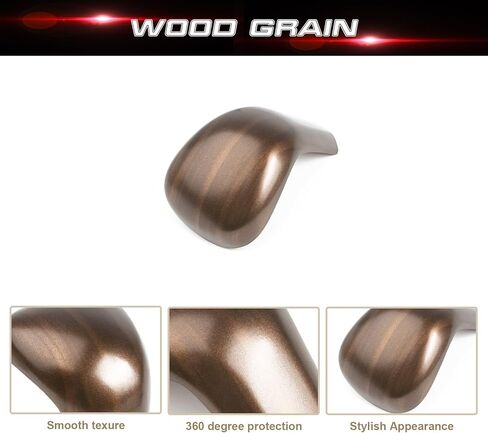 x xotic tech غطاء غطاء مقبض ناقل الحركة، حبيبات خشبية، متوافق مع Toyota Camry 2018-2026، Corolla Hatchback 2019-2026، Avalon 2019-2022 in Kuwait