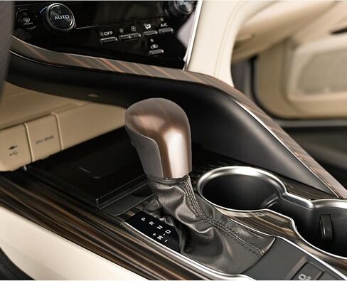 x xotic tech غطاء غطاء مقبض ناقل الحركة، حبيبات خشبية، متوافق مع Toyota Camry 2018-2026، Corolla Hatchback 2019-2026، Avalon 2019-2022 in Kuwait