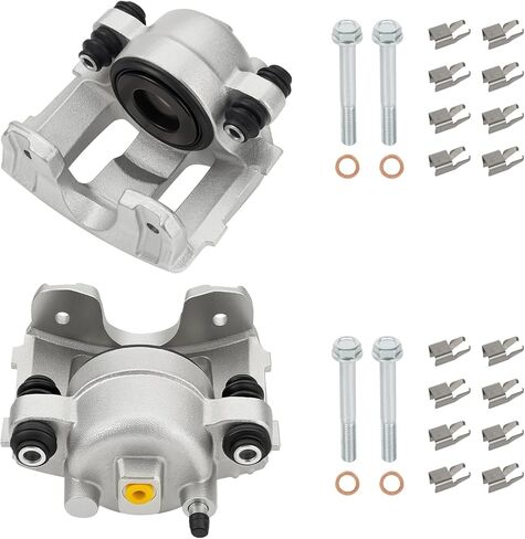 Front Brake Calipers Compatible with Jeep Wrangler 1990-2006, Cherokee 90-01, Grand Cherokee 93-98, TJ 97-06, Comanche 90-92, Front Driver & Passenger Side, 18-4340 18-4339, 2PCS in Saudi Arabia