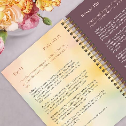 Spiral Bible™ A Year in Devotion | 365 Day Christian Devotional with Scripture, Daily Reflections and Prayers | Spiral Bound Spiritual Companion & Journal for Adults & Teens | 5in x 7in Hardcover in Saudi Arabia