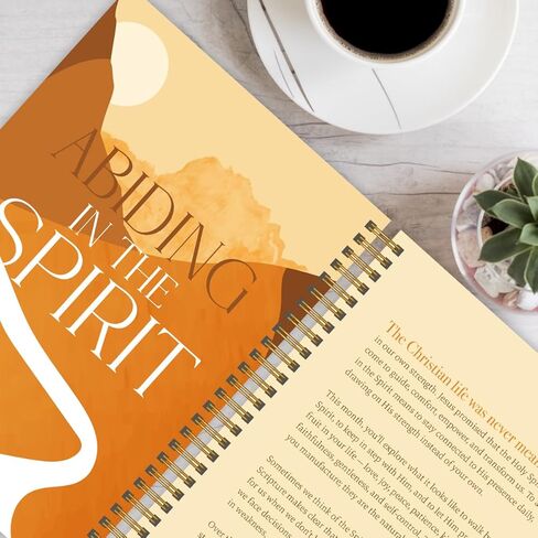 Spiral Bible™ A Year in Devotion | 365 Day Christian Devotional with Scripture, Daily Reflections and Prayers | Spiral Bound Spiritual Companion & Journal for Adults & Teens | 5in x 7in Hardcover in Saudi Arabia