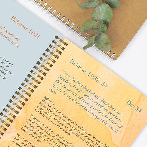 Spiral Bible™ A Year in Devotion | 365 Day Christian Devotional with Scripture, Daily Reflections and Prayers | Spiral Bound Spiritual Companion & Journal for Adults & Teens | 5in x 7in Hardcover in Saudi Arabia