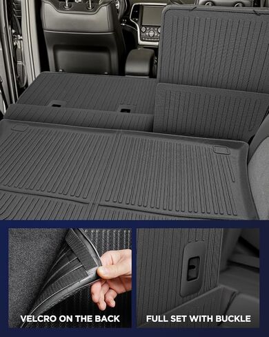 Full Set Floor Mats for Jeep Grand Cherokee 2011-2021 (Not for L), All-Weather Floor Mats+Cargo Liner+Backrest Protectors with Fastener Clips for Jeep Grand Cherokee 2011-2021 Accessories (11-Piece) in Saudi Arabia