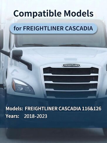 سجادات أرضية مناسبة لـ Freightliner Cascadia 2018-2023، 116&126، سجادات مطاطية لأرضيات الشاحنات شديدة التحمل لملحقات Freightliner Cascadia، (3 قطع) in Kuwait